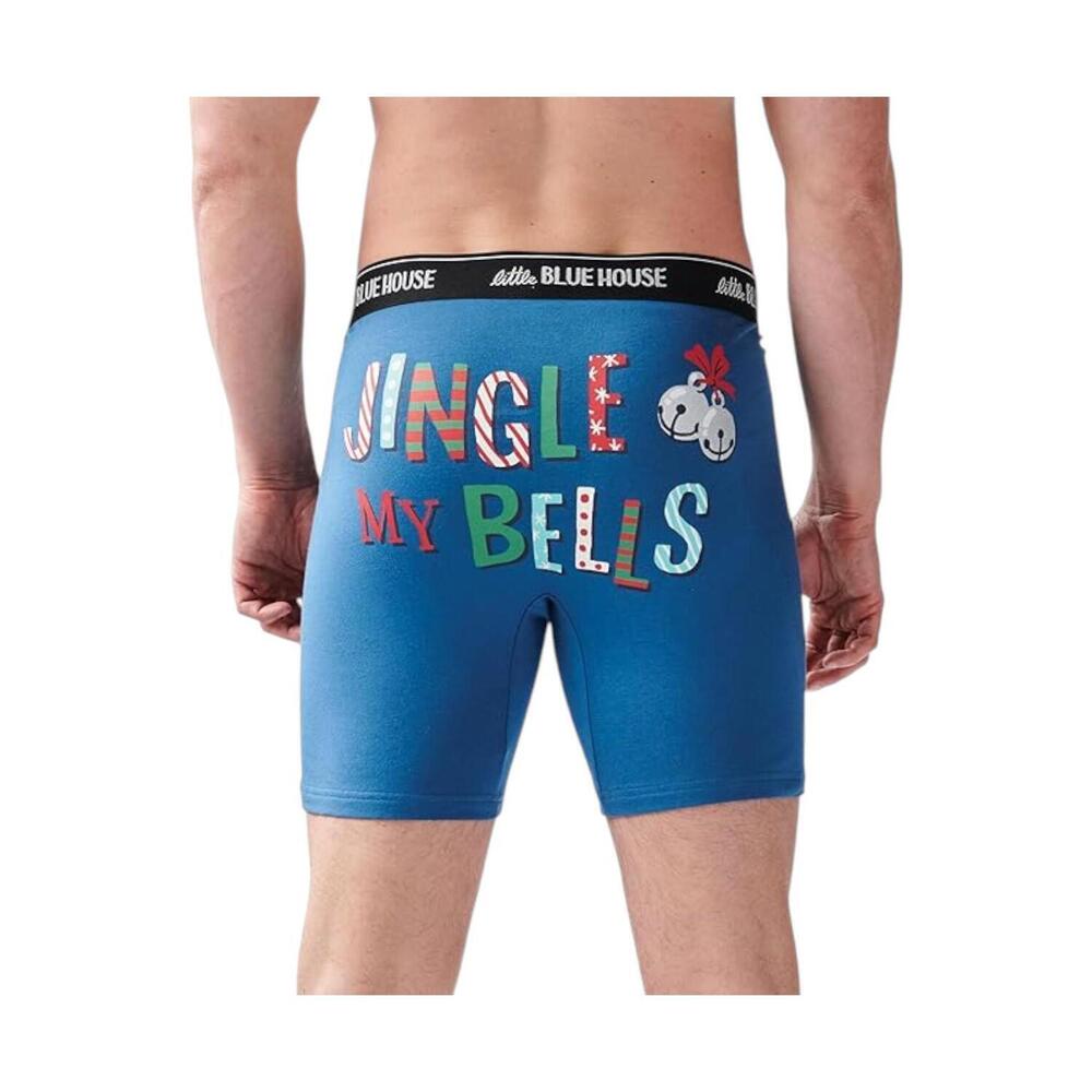 Little Blue House by Hatley Men's Funny Boxer Briefs Jingle My Bells